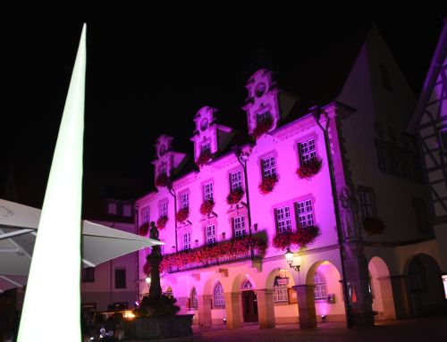 Sigmaringen leuchtende Innenstadt
